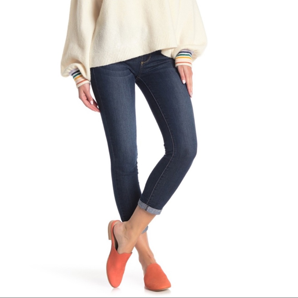 PAIGE Kylie Cuffed Cropped Skinny Jeans